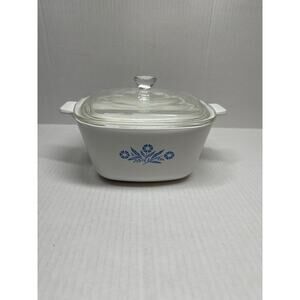 Corning Ware‎ Blue Cornflower Square Casserole P-1 3/4-B - 1 3/4 Quarts, +Lid
